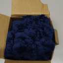 UGASA Lumbar Throw Pillow Cover 12x20 Inch Set of 1 Super Soft Faux Fur Decorative Pillow Case Plush Flannel Texture Accent Rectangle Pillowcase for Sofa Couch Living Room Chair, Navy Blue