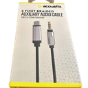 Acoustix 6 Foot Braided Auxiliary Audio Cable