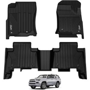 3W Floor Mats Fit for Toyota 4Runner 2013-2024/Lexus GX460 2014-2023, TPE All Weather Custom Fit Floor Liner for 4 Runner Accessories Car Mats(Fit 5 Seat/7 Seat) 3W Floor Mats Fit for Toyota 4Runner 2013-2024/Lexus GX460 2014-2023, TPE All Weather Custom Fit Floor Liner for 4 Runner Accessories Car Mats(Fit 5 Seat/7 Seat)