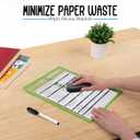 Essex Wares - 25 Pack, Assorted, Job Ticket Holders, 10" Wide x 13.5" Tall - Clear Plastic Shop Ticket Holders - Easy to Use, Reusable & Easy Erase Plastic Invoice Holders, Water-Resistant & Durable