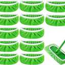 12-Pack Reusable Coral Fleece Mop Pads Washable Wet Mopping Cloths and Dry Sweeping Cloths for Swiffer Sweeper  Washable Wet & Dry Microfiber Pads for Surface/Hardwood Floor Cleaning, Tile & More.