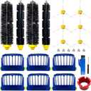 Replacement Parts Kit for irobot Roomba 600 Series 694 676 675 692 695 677 671 655 645 690 680 660 650 620 614 & 500 Series 595 585 564 robot, 2 Bristle & 2 Beater Brush, 6 Filter, 6 Side Brush