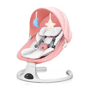 Baby Swing for Newborn to Toddler,with Remote Control (Pink)