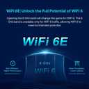 TP-Link Deco XE75 AXE5400 Tri-Band WiFi 6E Mesh System - Covers up to 2900 Sq.Ft, Replaces WiFi Router and Extender, AI-Driven Mesh, New 6GHz Band, 1-Pack