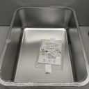 Stainless Steel Litter Box, Large Cat Litter Box with High Sided for Big and Medium Cats, Metal Litter Boxes, Non-Stick, Easy to Clean, Odor-Free, Cats Toilet (19.5"L13.6"W5.9"H)