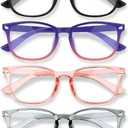 MIGSIR Blue Light Blocking Glasses for Computer Gaming, Fashion Fake Helps Reduce Screen Fatigue Eyeglasses for Women Men (Multi Color)