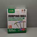 Pogo Jumper with Handle and Ball Pump, High Jump Toy Bounce Jump Trick Board Pogo Bouncing Ball Safe and Fun Pogo Stick for Kids Boys Girls and Adults (Blue)