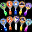35 Pcs Halloween Party Favors Finger Lights for Kids, Space Theme Halloween Light Up Toys Bulk Glow in the Dark Halloween Treats Non Candy Goodie Bag Fillers Classroom Prizes Trick or Treat Gift