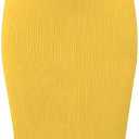 Nimsruc 2 Piece Outfits for Women Sexy Bodycon Skirt Set Summer Casual Matching Sets (Yellow, S)