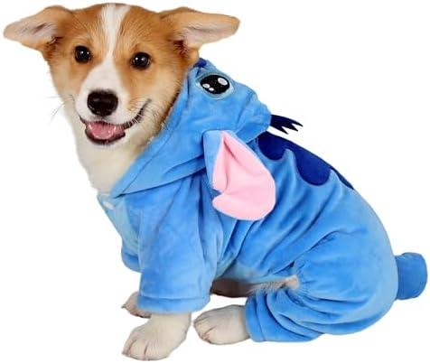 Fashion Dog Costumes, Pet Outfit, Pet Pajamas Clothes Warm Hoodie Coat for Any Party Halloween Christmas Small