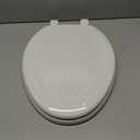 KOHLER Stonewood Quiet-Close, Elongated Toilet Seat Soft Close, Durable Wood, Easy Installation, Universal Fit, Home Essentials, White Finish, K-20466-0