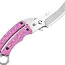2 x Heavy Duty Kitchen shears, all Purpose shears for food, Poultry Scissors, Stainless Steel Kitchen Scissors for camping, baking G10 Donut Pink