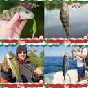 2 x 2025 Fishing Advent Calendar, Fishing Bait Set, Lure and Fish Hooks, 26 Days of Christmas Fishing Equipment, Christmas Countdown Advent Calendar, for Adult Men and Teen Boys