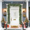 2 x 24 Pcs Velvet Bows Christmas Tree Ornaments Vintage Ribbon for Tree Garland Wreath Indoor Xmas Decorations (Khaki)