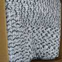 RUGSREAL Large Bedroom Rug 6x9 Machine Washable Rug Braided Print Boho Accent Throw Floor Cover Farmhouse Rustic Carpet Geometric Bordered Braided Carpet for Living Room Home Office, Grey