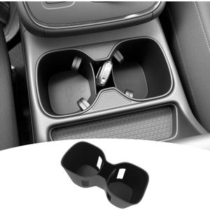 JTYZSM Cup Holder for 2023-2025 Honda CRV Center Console Cup Holder Insert TPE Cupholder Coaster Liner for 2023 2024 2025 CR-V Interior Accessories Black