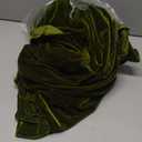 Velvet Tablecloth Luxurious Solid Rectangle Table Cloth,Oblong Retro Farmhouse Ruffle Tablecloths Washable Table Cover for Party Wedding Baby Shower Kitchen Dinning Tabletop Decoration (120" x 60" (Rectangular), Olive Green)