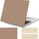 Seorsok Compatible with MacBook Pro 13 inch Case M2 2023,2022,2021-2016 A2338 M1 A2251 A2289 A2159 A1989 A1708 A1706,Plastic Hard Shell&Keyboard Cover,Brown