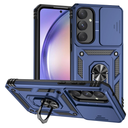 Compatible with Samsung Galaxy S24 Ultra Slide Camera Case,Compatible with Samsung Galaxy S24 Ultra 5G SM-S928 Magnetic Car Mount Ring Kickstand Shockproof and Anti-Drop 2 in 1 Phone Cover Blue