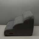 Aodisman 3-Step Dog Ramp and Stairs for Sofa and Chair - Non-Slip Sturdy Pet Steps for Small Dogs and Cats,15.7" H,Grey