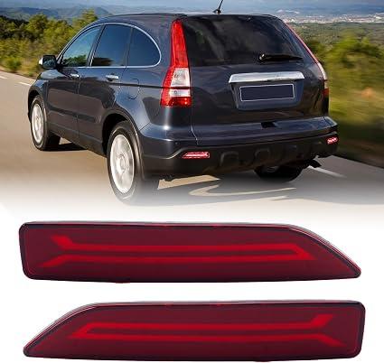 Clidr LED Rear Bumper Light for Honda CRV CR-V 2007 2008 2009 DRL Bumper Tail Brake Light Lamp