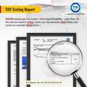 HOLKIE Office Chair Wheels Compatible with 1KEA 10x22mm Transparent ONLY 3 Inch Roller Blade Casters, Computer Gaming Replacement Rubber Wheels-Set of 5 for Hardwood Floors Desk Chair Rolling (5 Pack-10mm, Clear)