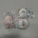 Namalu 3 Pcs Sea Urchin Jellyfish Christmas Ornament Coastal Beaded Beach Theme Holiday Decor Ocean Inspired Hanging Jellyfish Decoration with Crystal and Ribbon (White,Orange)