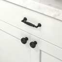 10 Pack Matte Black Cabinet Pulls 3 Inch(76mm) Kitchen Cabinet Handles Cabinet Hardware for Drawer Pulls