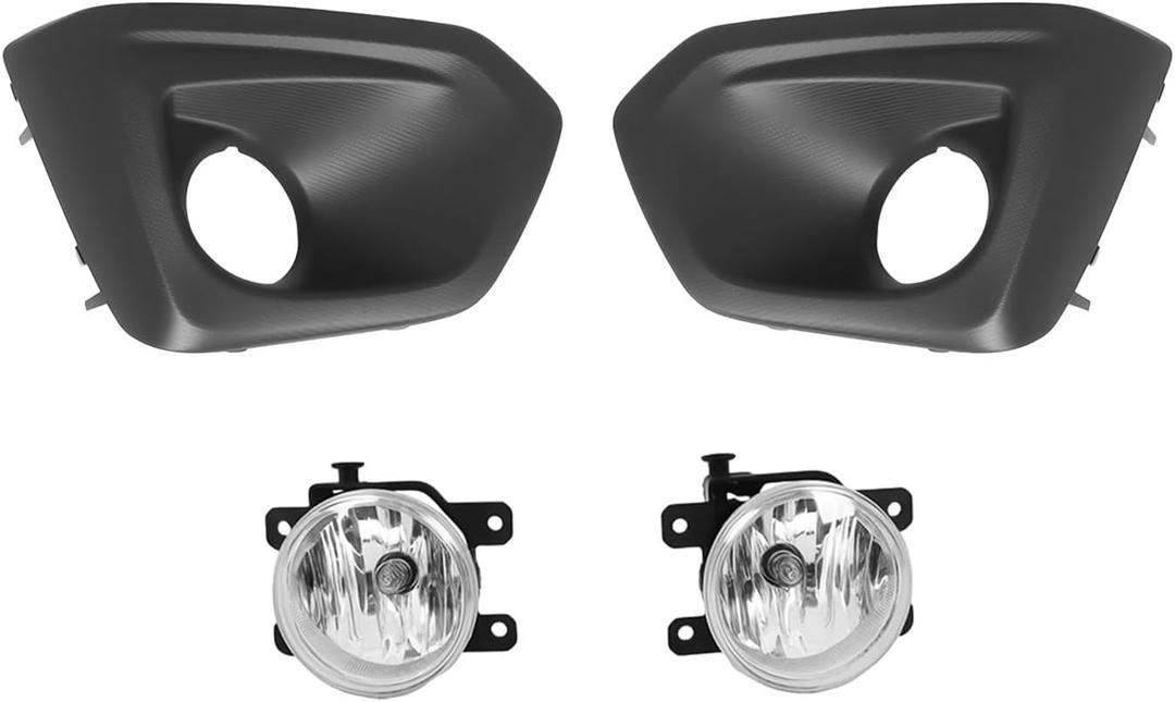 Nakkaa Fog Light Assembly Compatible with Impreza 2012-2014 with Passenger and Driver Side Front Lamp Cover 57731FJ000 57731FJ010