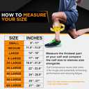 Doc Miller Calf Compression Sleeve - 1 Pair 20-30mmHg Support (Tan Skin, X-Large)