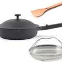Our Place Always Pan 2.0 | 10.5" Ceramic Pan with Modular Lid, Steamer Basket & Spatula | Patented 10-in-1 Nonstick, Non-Toxic Cookware Made Without PFAS | Induction & Oven-Safe up to 450F | Char