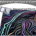 Benvo Extended Mouse Pad with Stitched Edges Extra Large Gaming Mousepads with Non-Slip Rubber Base and Micro-Weave Cloth Desk Mat for Gamer Office Home(35.4x15.7 inch, Colorful Star Line)