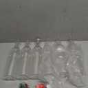 Baderke 6 Sets Christmas Plastic Wine Bottles 750ml with Caps Thank You Stickers Christmas Botellas Para Coquito Bottles Holiday Xmas Empty Brewing Wine Bottle for Kitchen Bar Party New Year(Classic)