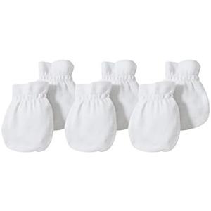 Burt's Bees Baby Baby Girls' Mittens, No-Scratch Mitts, 100% Organic Cotton, Set of 3