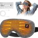 Fervidus Heated Eye Mask, Cordless Warm Eye Compress for Dry Eyes, Rechargeable, Eye Heating pad for Women Men, Washable Cover (No Lavender Bag)