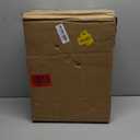 LAATOOREE Nightstands Set of 2, Small Side Table, Bedside Table with Fluted Door, Solid Wood Feet; Modern MidCentury End Table for Bedroom, Small Space (Black)