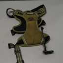 Funfox Dog Harness No Pull, Adjustable Pet Vest Harness, Super Soft Material with Vertical Handle Easy Control, Reflective Night Walking, 2 Leash Clips for Medium Sized Dogs, Army Green, M