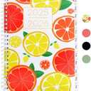 2 Pcs Planner 2025-2026,Academic Year Weekly and Monthly Calender Planner, July 2025 - June 2026,Spiral Notebook A5 (6.3" x 8.5") Perfect for Teacher, Student,Office,School Supplies (Orange)