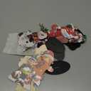 Yousoontic 12 Pcs Christmas Wooden Table Centerpieces Decorations Santa Claus Snowman Polar Bear Penguin Nutcracker Elk Wooden Signs Tabletop Centerpieces Home Decor for Xmas Holiday (Classic)