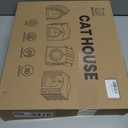 Apasiri Cat Houses for Indoor Cats: Felt Cat House Cave Cathouse, Scratch-Resistant Warm Insulated Covered, Hideaway Tent for Anxiety Relief Gift (Beige4)