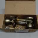 Kwikset Tylo Entry Door Knob with Lock and Key, Secure Keyed Handle Exterior, Front Entrance and Bedroom, Antique Brass, Pick Resistant SmartKey Rekey Security and Microban