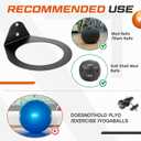 Gisafai Medicine Ball Holder Storage Wall Mounted Slam Med Exercise Ball Rack 8.9 in Inside Diameter, 88 Lbs for Gym Heavy Duty Basket Sports Garage Home Commercial