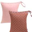 babygoal Travel Laundry Bags 2 Pack, Ideal for Travel, Gym and Swimming-Washable Waterproof Wet Dry Bags for Dirty Clothes, Bathing Suits and Swimsuits(sun and cloud)