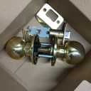 Copper Creek Passage Interior Door Knob  ANSI Grade-3 Certified, Modern Heavy Duty Handle, Easy Install and Reversible for Bedroom, Bathroom & Closets  Polished Brass (1 Pack)