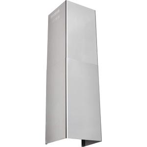 Wall Mount Range Hood Extension Duct Stainless Steel Adjustable Pipe Mount Brackets Included Rust Resistant Easy Clean up to 9 ft.