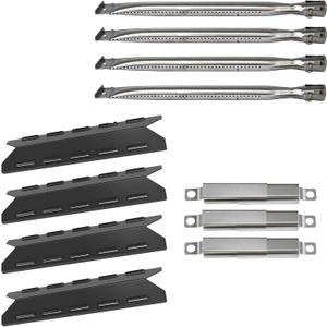 Replacement Parts for Kenmore 146.16142210, 146.16132110 Gas Grill, Burner Covers Flame Tamers, Crossover Tubes & Grill Burner Replacement for Kenmore 146.16133110, 640-03982839-7, 146.16222010 Grill