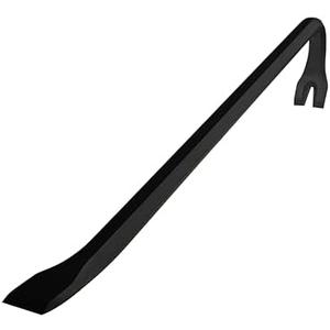 Olympia Tools 12" Wrecking Bar, Heavy Duty Pry Bar with Beveled Chisel End and Forged Carbon Steel for Prying, Lifting and Pulling Nails, 1 Count (Pack of 1)