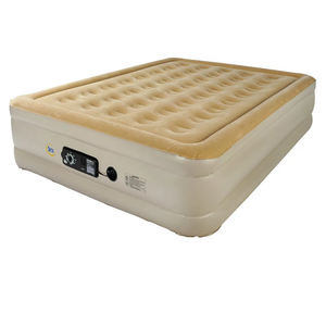 Serta Raised Air Mattress with Never Flat Pump | Luxury Inflatable Mattress with Built in Air Pump to Ensure a Good Night’s Rest | Heavy Duty Blow Up Mattress with Self Inflating Pump