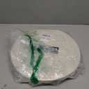 WAZAIGUR Round Placemats Washable Thick Cotton Absorbent 13 inch Round Table Mats for Kitchen Dining Table Set of 4 Round Woven Fabric Indoor/Outdoor Place Mats (Cream, 4)