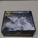 Night Vision Goggles, Night Vision Binoculars for Adults, 5000mAh Rechargeable Infrared Binoculars with 3'' Large Screen, 10X Digital Zoom External Flashlight for Camping (Black)